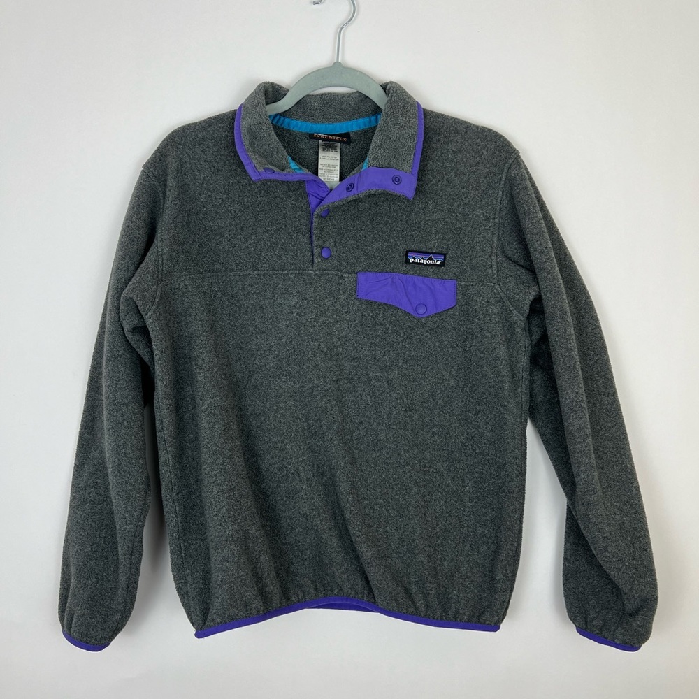 EUC Women's Lightweight Synchilla® Snap-T® Pullover gray S